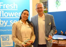 Jessica Tjon and Johan Ter Haken of Chrysal promoted the Blue Box.